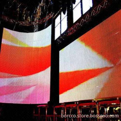 Full-color Outdoor LED Curtain Screen, Protection Level of IP65, for Stage Show